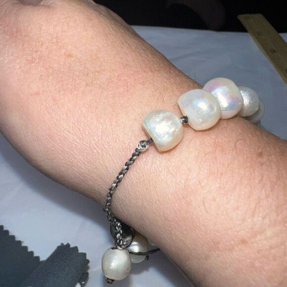 Zacasha Fresh Water Large‎ Pearl Bracelet - Picture 4 of 8